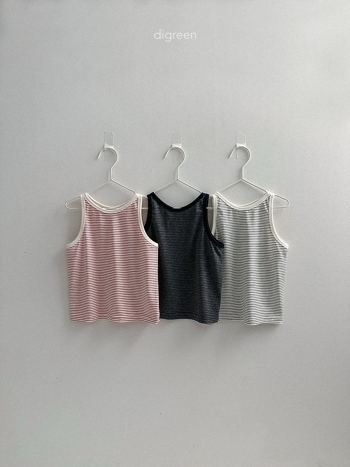 Digreen - Korean Children Fashion - #prettylittlegirls - Trip Sleeveless Tee