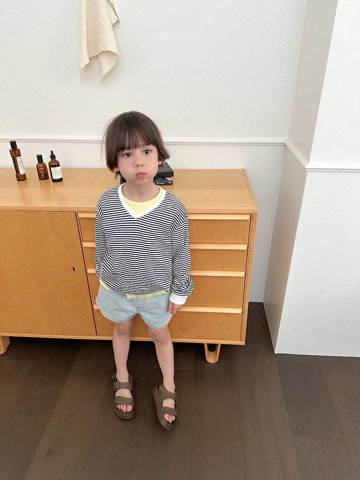 Digreen - Korean Children Fashion - #prettylittlegirls - Summer Stripe Sweatshirt - 8