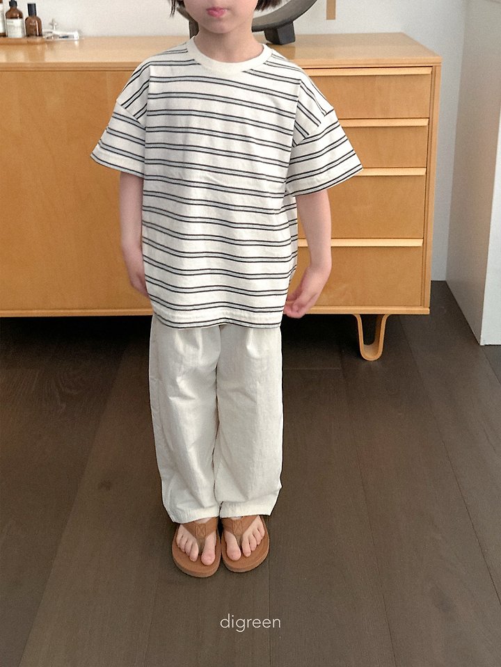 Digreen - Korean Children Fashion - #prettylittlegirls - Multi Stripe Short Sleeve Tee - 7