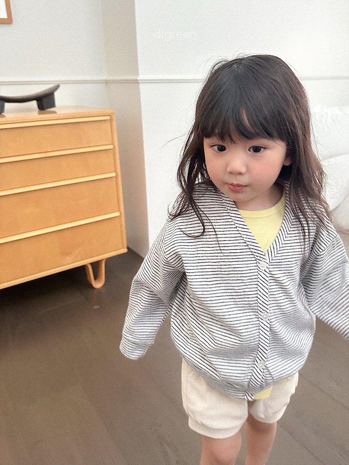 Digreen - Korean Children Fashion - #toddlerclothing - Some Stripe Cardigan - 4