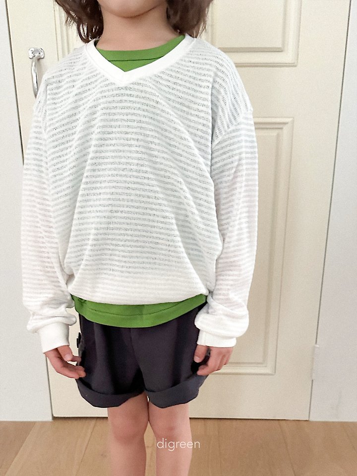 Digreen - Korean Children Fashion - #stylishchildhood - Summer Stripe Sweatshirt - 11