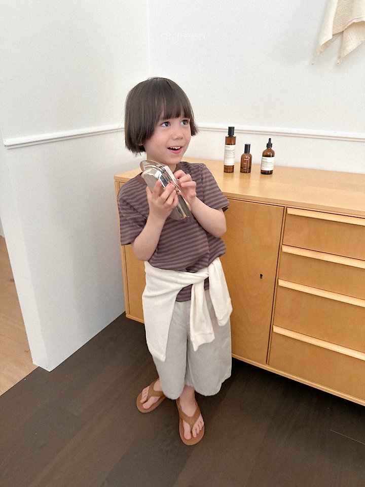 Digreen - Korean Children Fashion - #stylishchildhood - Camel Short Sleeve Tee - 9