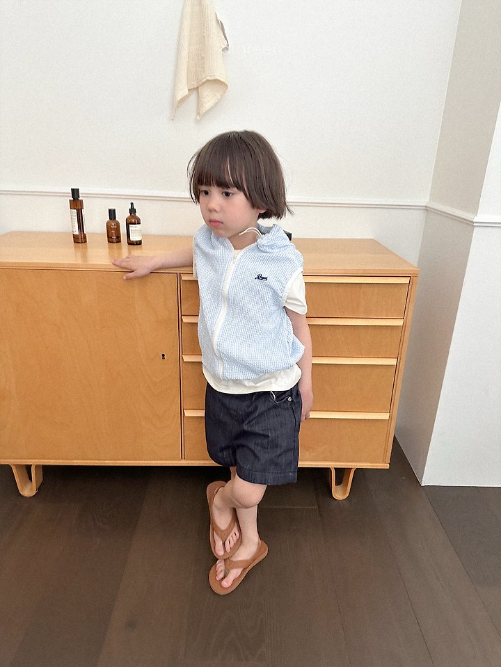 Digreen - Korean Children Fashion - #stylishchildhood - Diver Short Denim Pants - 9