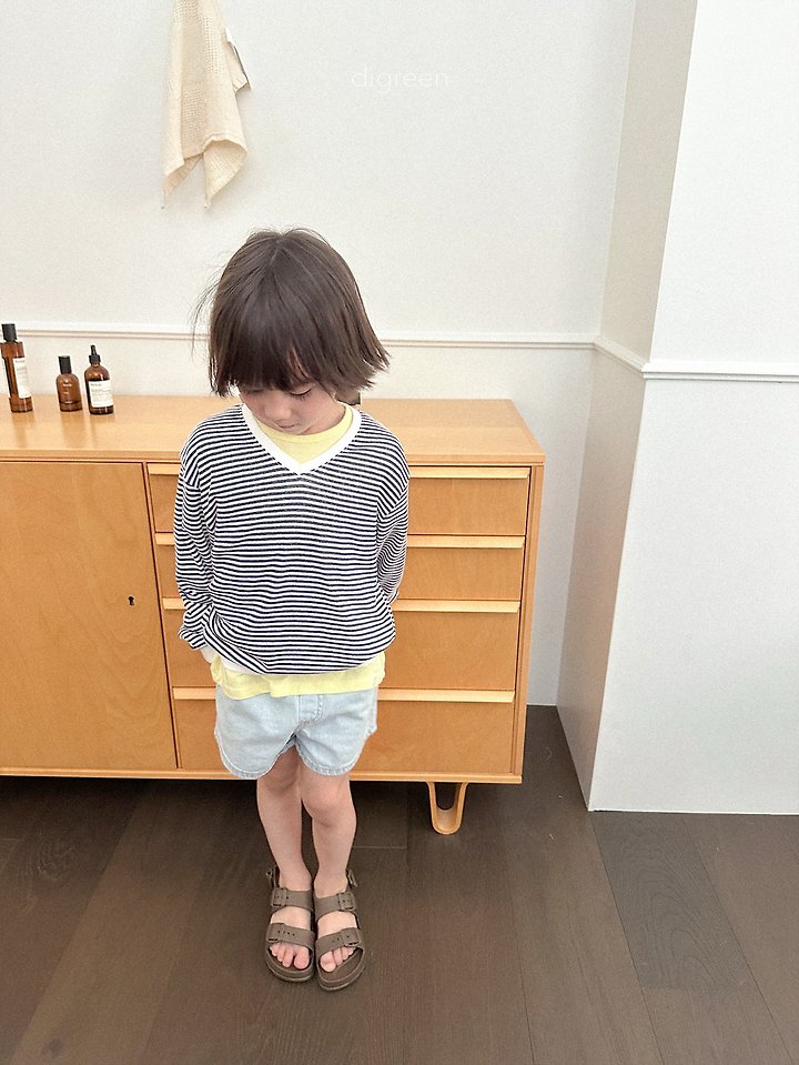 Digreen - Korean Children Fashion - #todddlerfashion - Summer Stripe Sweatshirt - 9