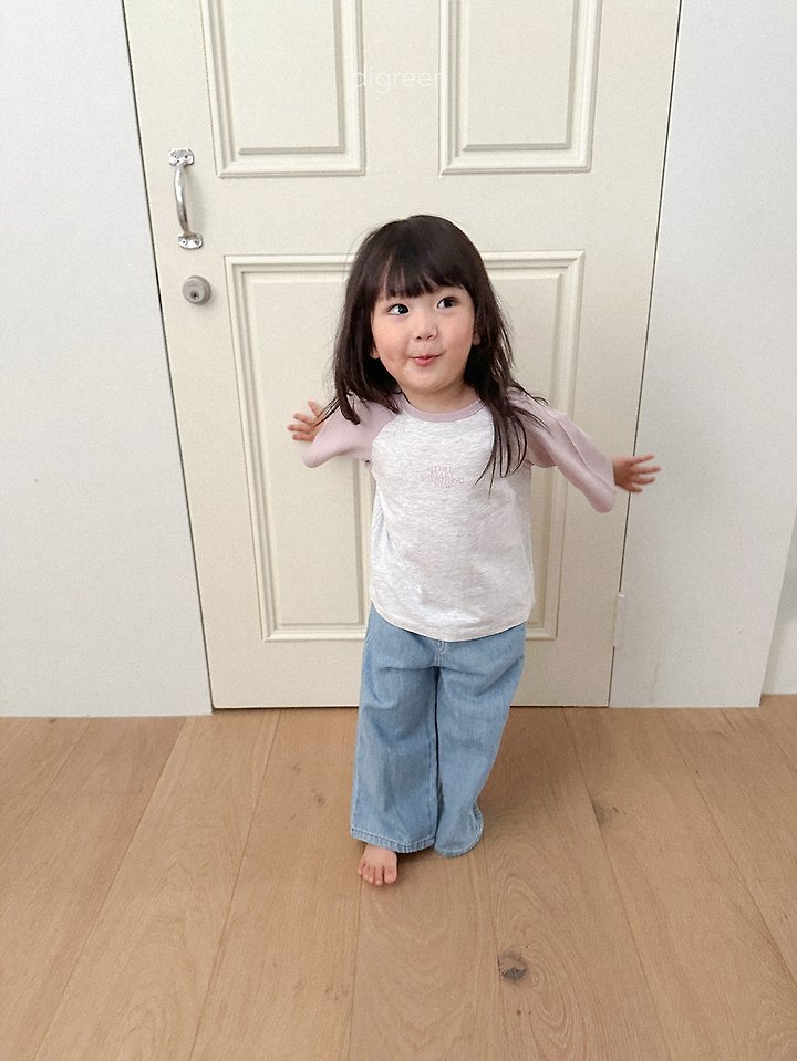 Digreen - Korean Children Fashion - #todddlerfashion - Goods Raglan Tee - 5