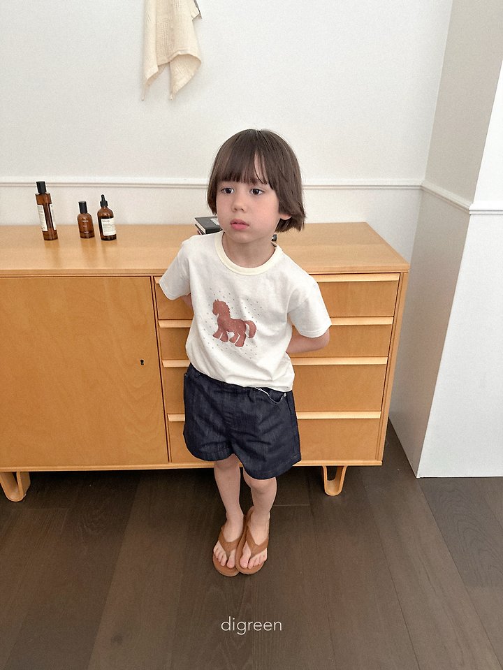 Digreen - Korean Children Fashion - #todddlerfashion - Diver Short Denim Pants - 7