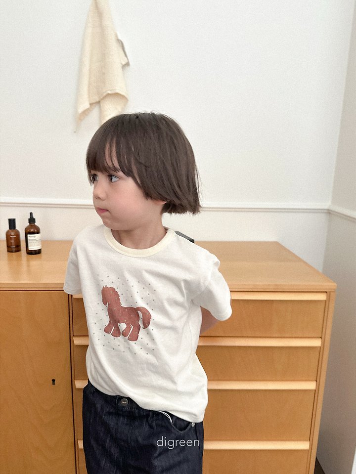 Digreen - Korean Children Fashion - #todddlerfashion - Star Pony Tee - 4
