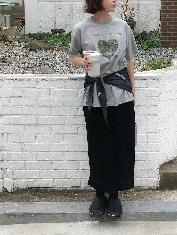 Digreen - Korean Women Fashion - #momslook - Pure Swan Tee (Mom) - 3