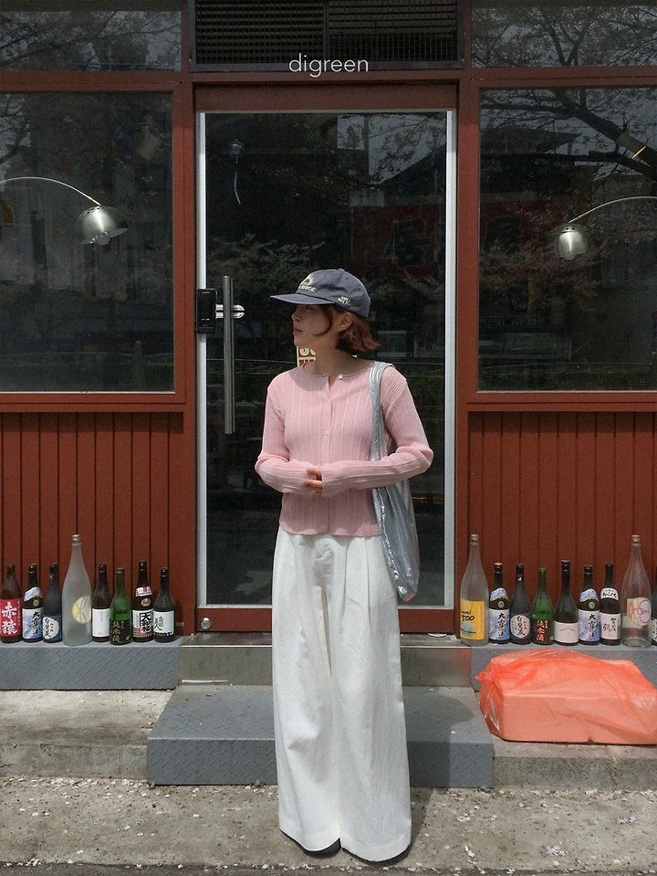 Digreen - Korean Women Fashion - #momslook - Wiggly Ribbed Cardigan (Mom) - 10