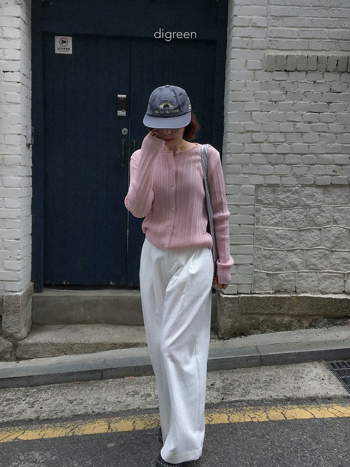 Digreen - Korean Women Fashion - #momslook - Wiggly Ribbed Cardigan (Mom) - 12