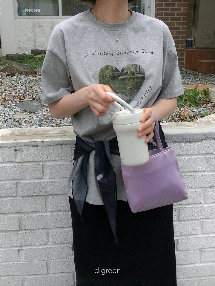 Digreen - Korean Women Fashion - #womensfashion - Pure Swan Tee (Mom) - 2