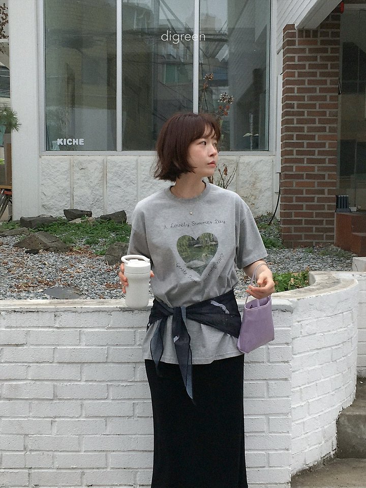 Digreen - Korean Women Fashion - #momslook - Pure Swan Tee (Mom) - 4