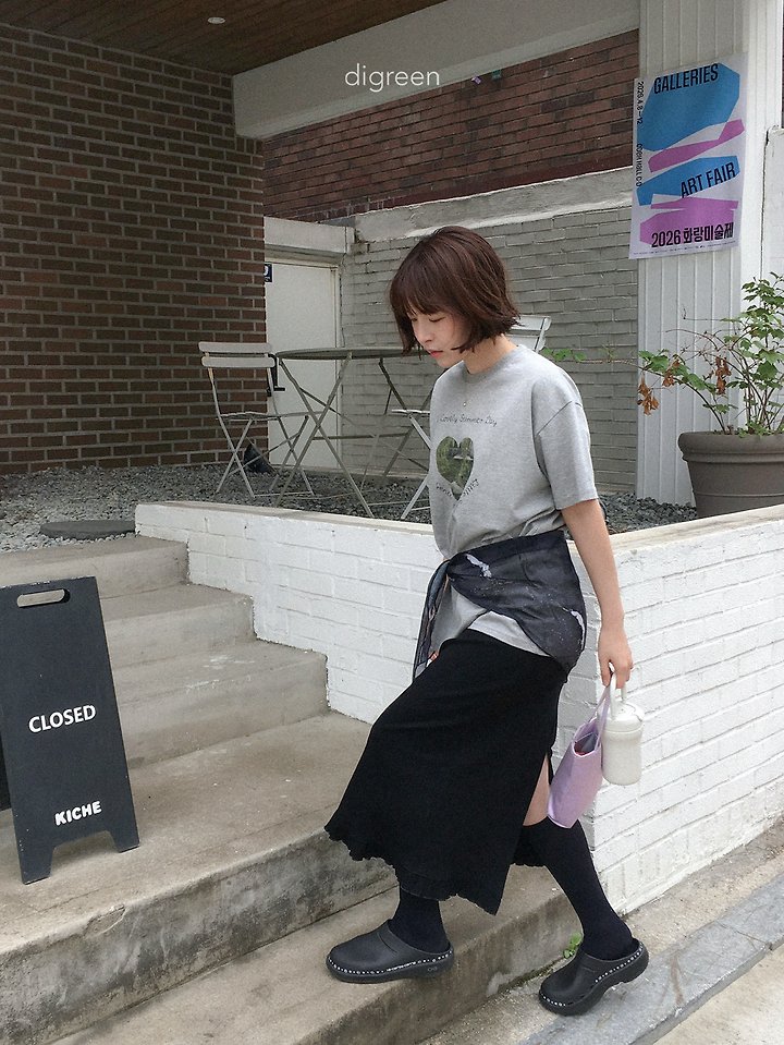 Digreen - Korean Women Fashion - #womensfashion - Pure Swan Tee (Mom) - 6