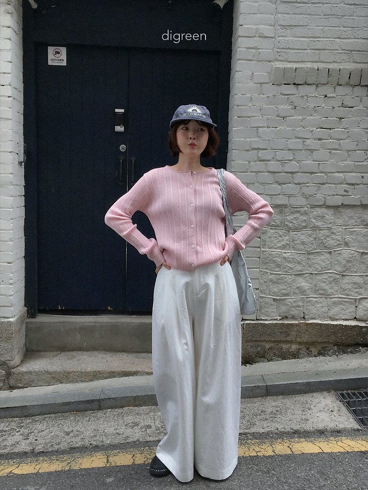 Digreen - Korean Women Fashion - #womensfashion - Wiggly Ribbed Cardigan (Mom) - 11