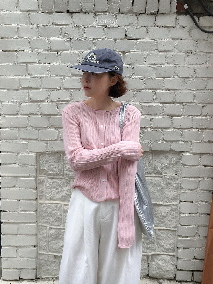 Digreen - Korean Women Fashion - #womensfashion - Wiggly Ribbed Cardigan (Mom) - 9