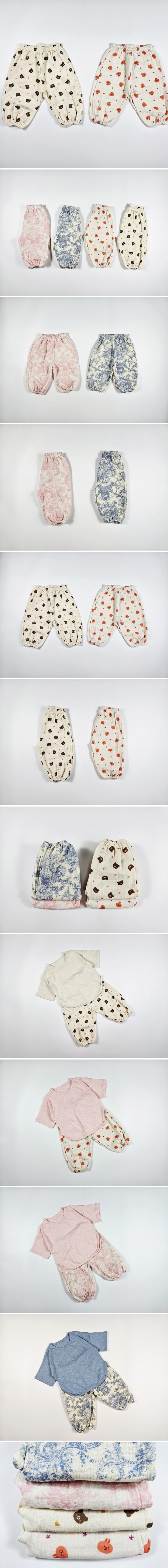 Dolphin - Korean Children Fashion - #Kfashion4kids - Gauze Pants