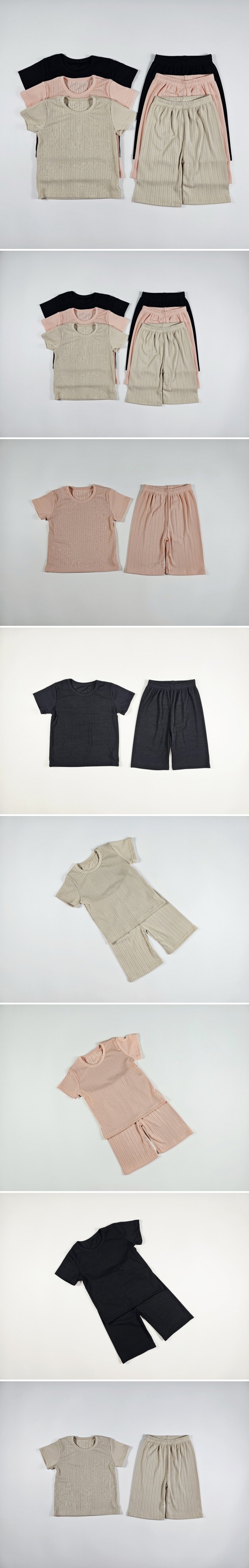Dolphin - Korean Children Fashion - #designkidswear - Cool Rib Set