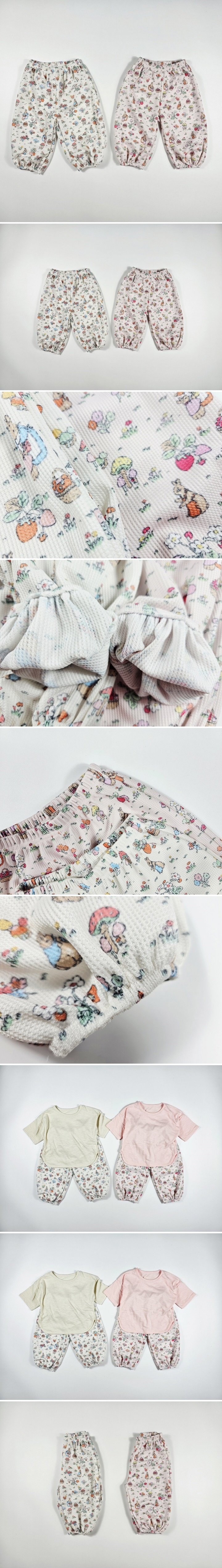 Dolphin - Korean Children Fashion - #fashionkids - Summer Waffle Bunny Pants