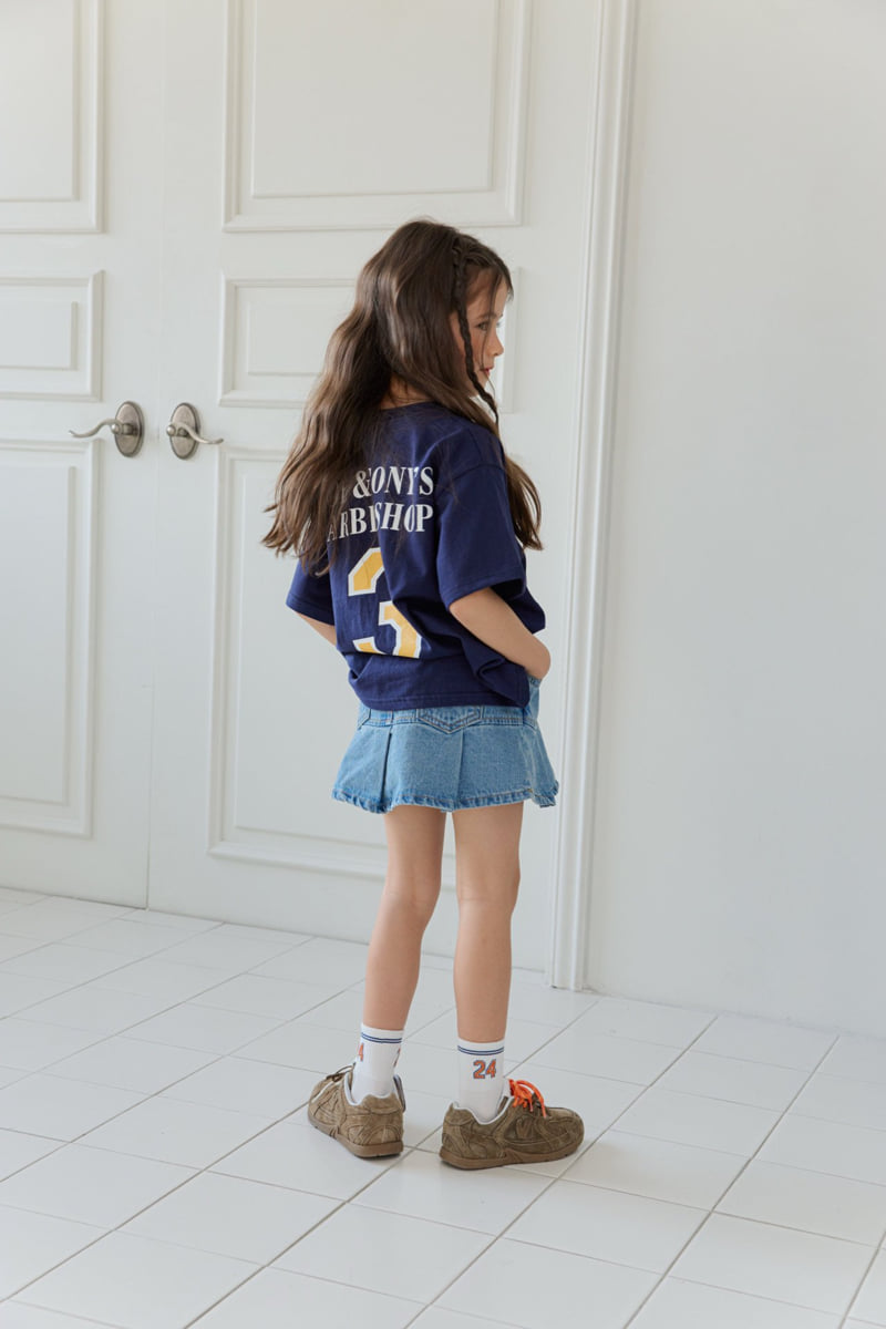 Dore Dore - Korean Children Fashion - #childofig - Shirred Denim Skort - 9