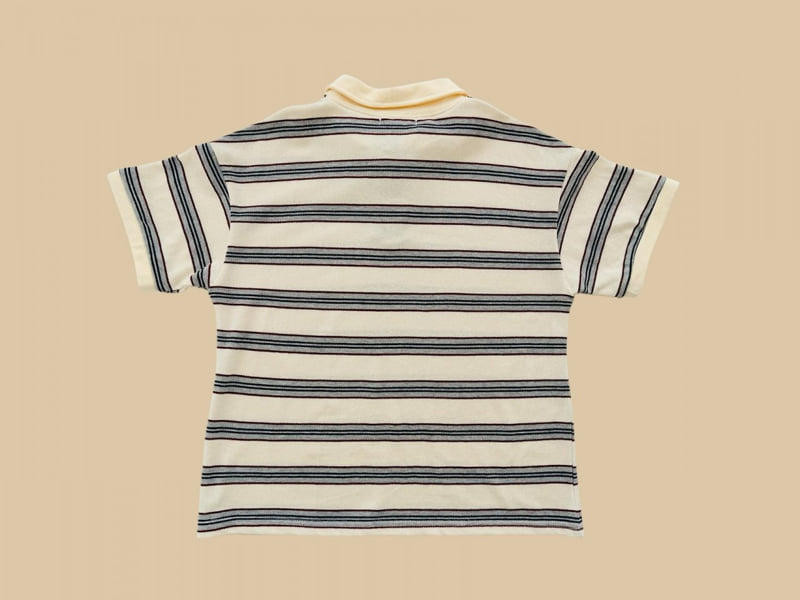Dore Dore - Korean Children Fashion - #childofig - Stripe PK Collar Tee - 6
