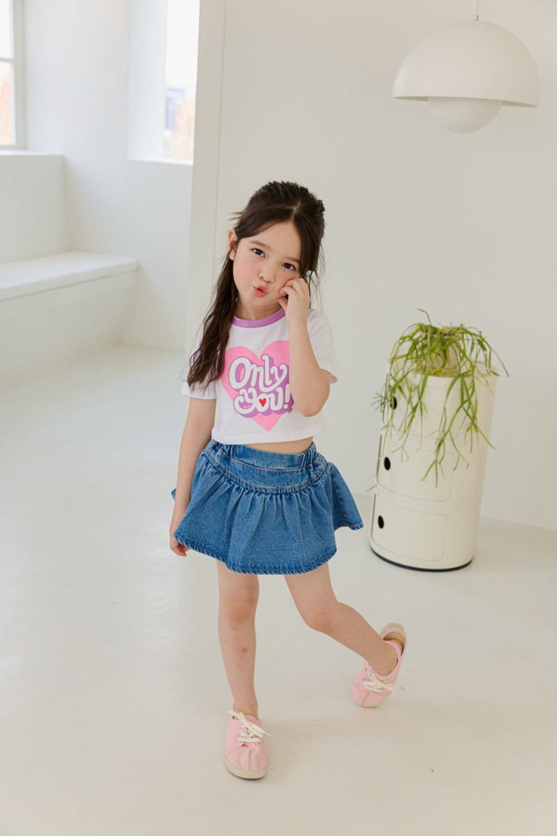 Dore Dore - Korean Children Fashion - #childofig - Flare Denim Skort - 12