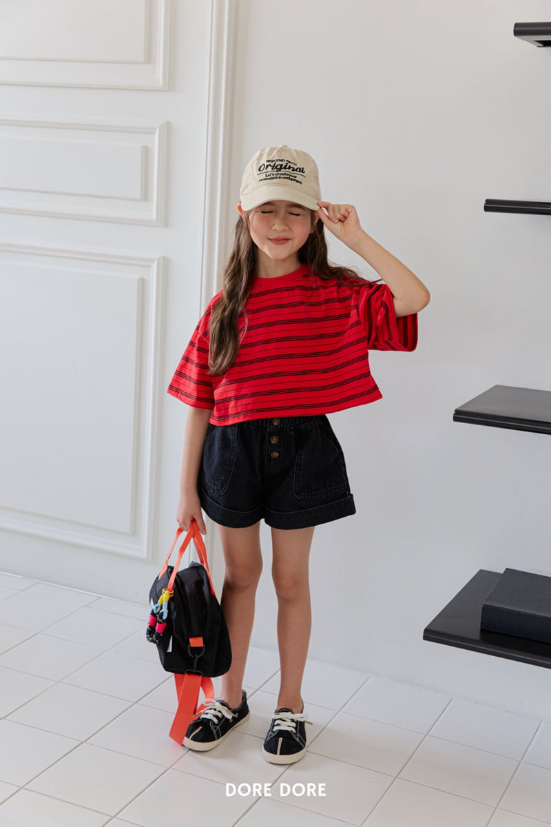 Dore Dore - Korean Children Fashion - #childofig - Vertive Stripe Tee - 12