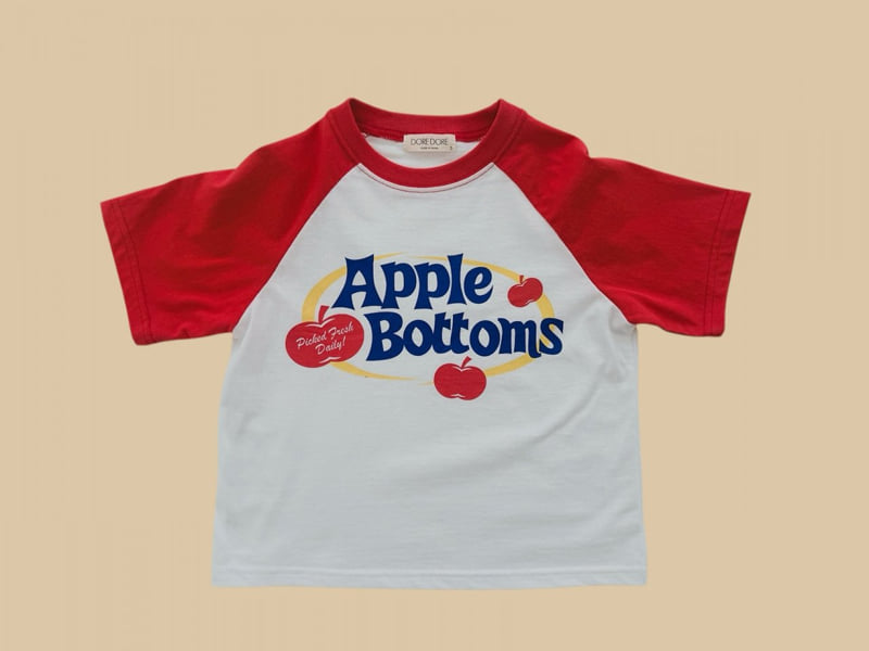 Dore Dore - Korean Children Fashion - #childrensboutique - Apple Raglan Tee - 3