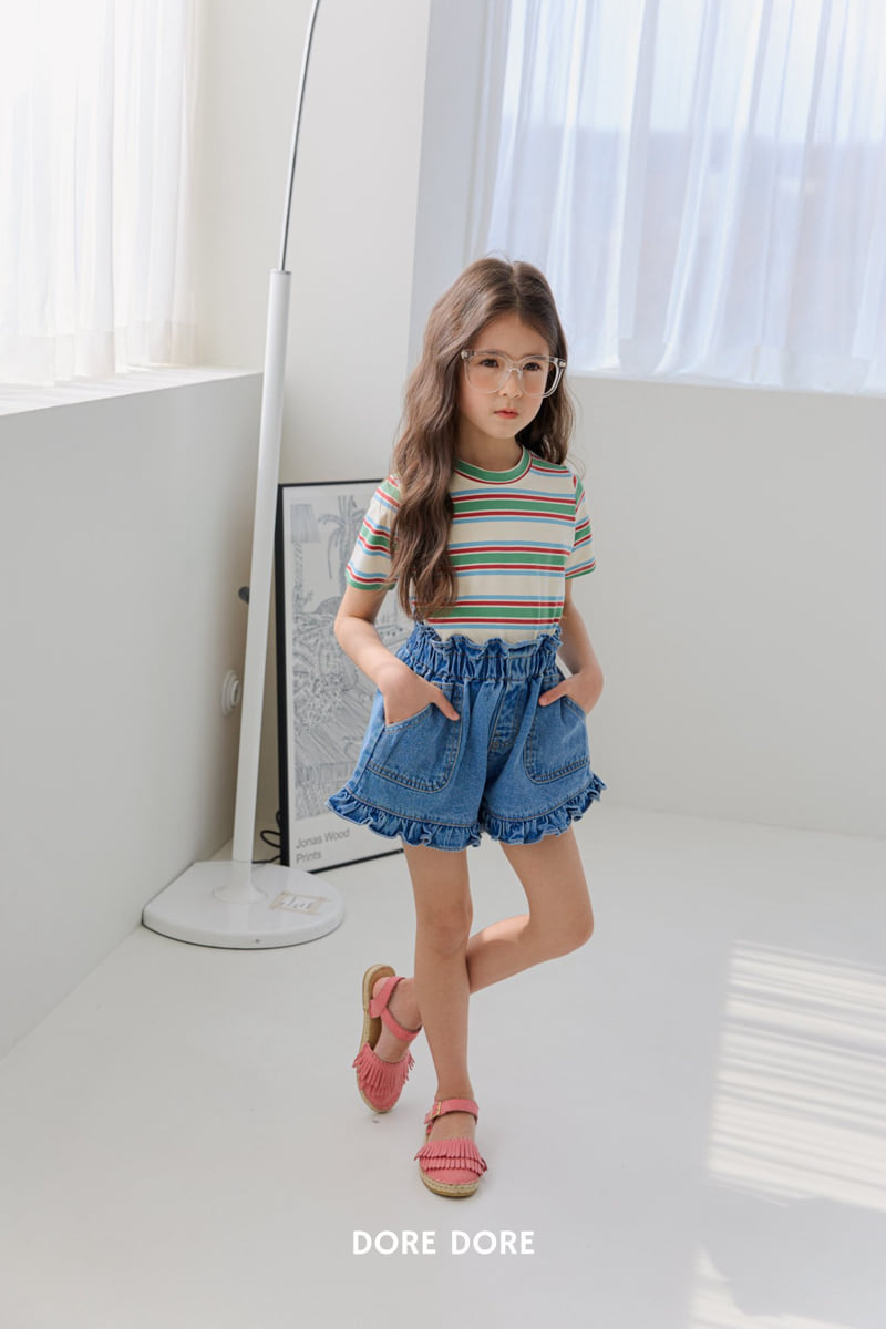 Dore Dore - Korean Children Fashion - #childrensboutique - Crayon Stripe Tee - 12