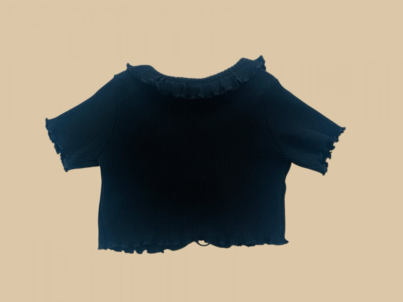 Dore Dore - Korean Children Fashion - #designkidswear - Frill Ribbed Cardigan - 6