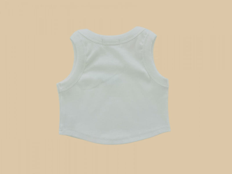 Dore Dore - Korean Children Fashion - #designkidswear - Embroidered Ribbed Sleeveless - 4