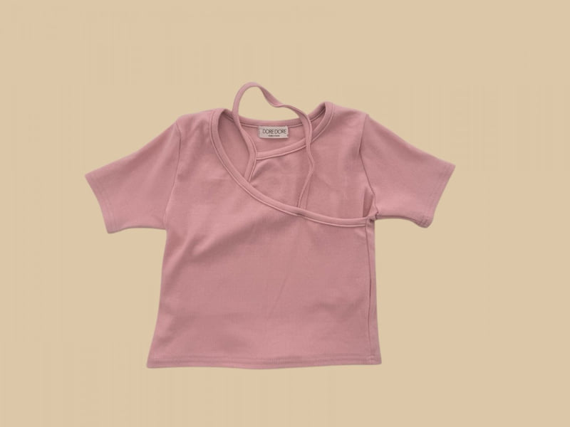 Dore Dore - Korean Children Fashion - #discoveringself - Unbalanced Halter Neck Tee - 3