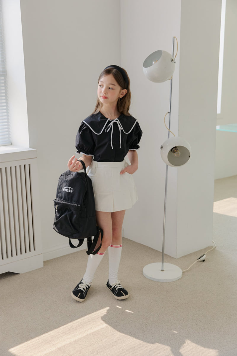 Dore Dore - Korean Children Fashion - #fashionkids - Shirred Skort (Ivory) - 7