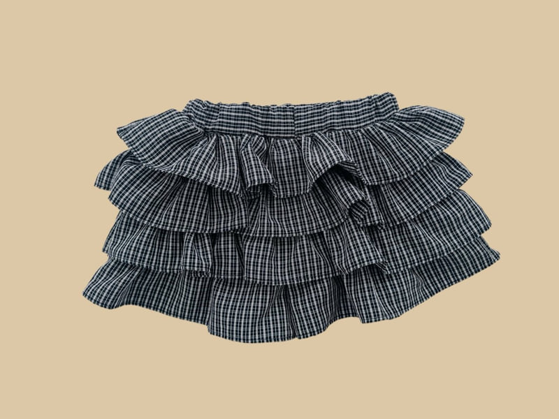 Dore Dore - Korean Children Fashion - #fashionkids - 4-Tier Frill Skort (Check) - 6