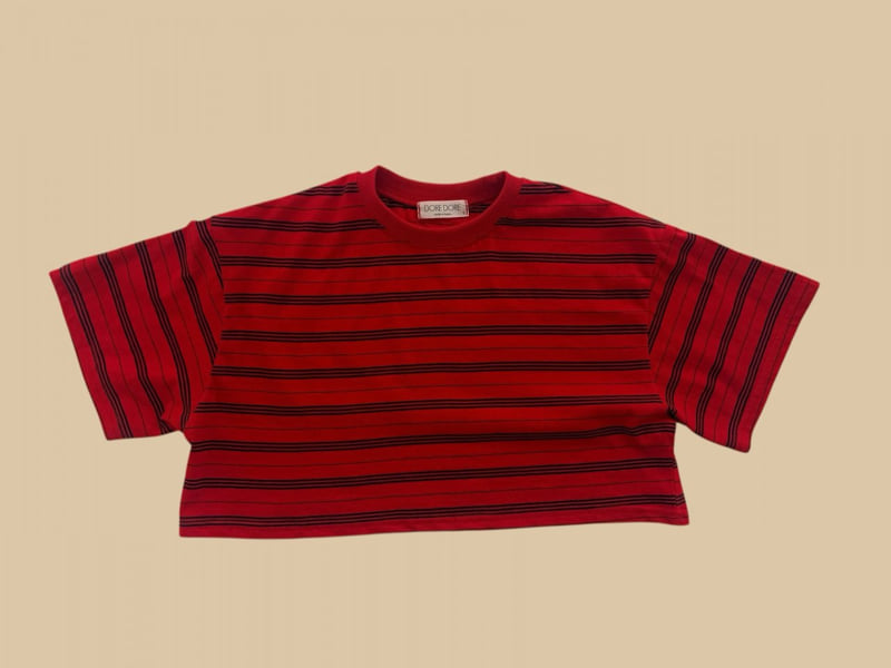 Dore Dore - Korean Children Fashion - #fashionkids - Vertive Stripe Tee - 3