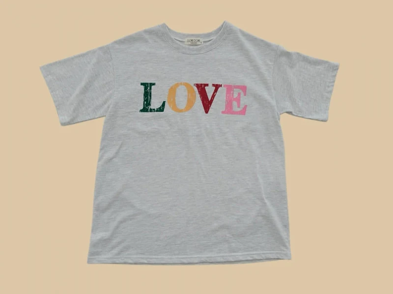 Dore Dore - Korean Children Fashion - #fashionkids - Love Tee - 5