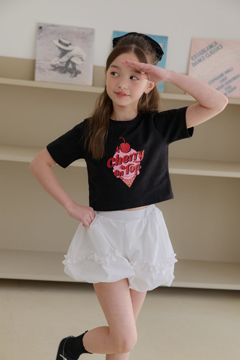 Dore Dore - Korean Children Fashion - #fashionkids - Cherry Crop Tee
