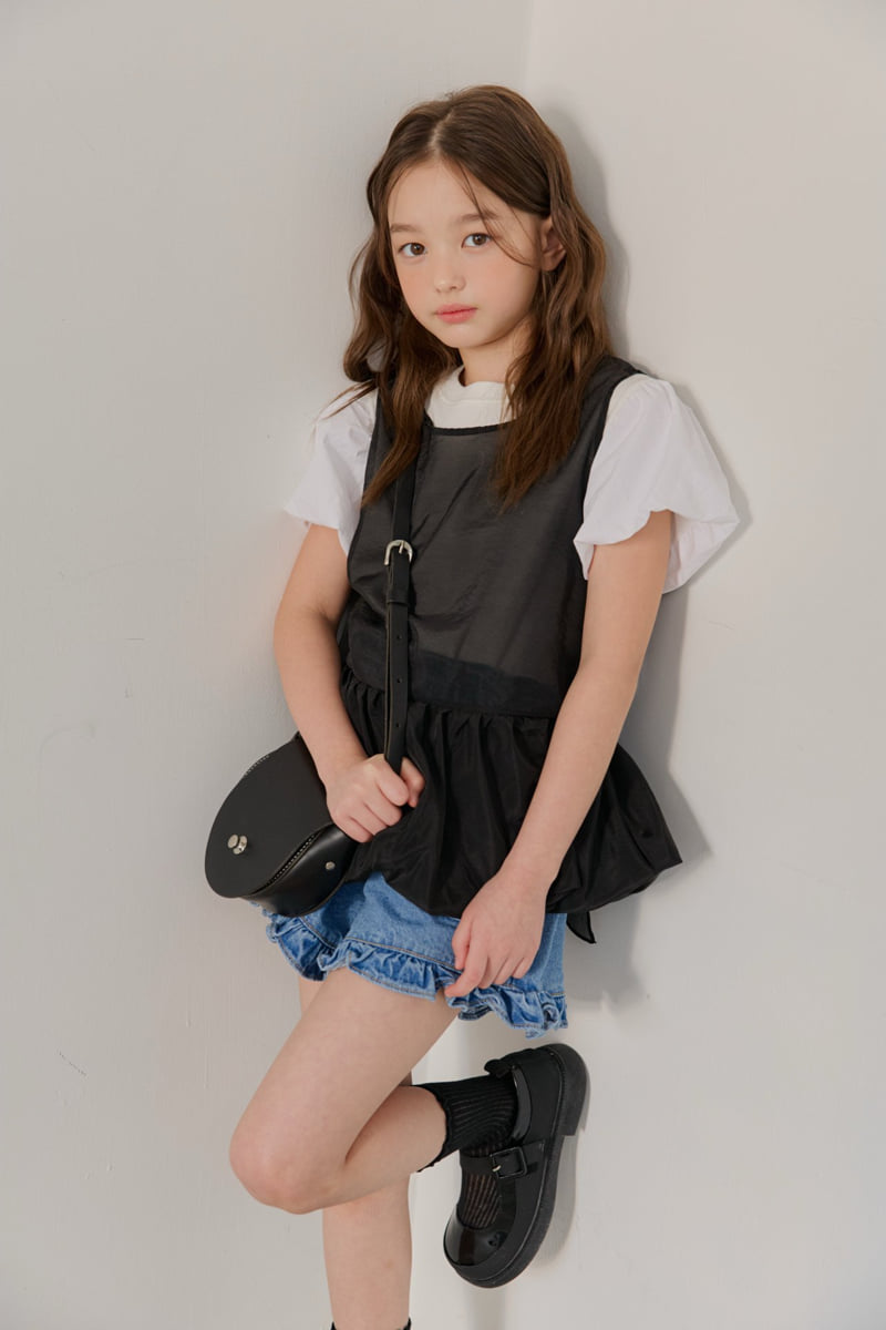 Dore Dore - Korean Children Fashion - #kidsshorts - Balloon Sleeve Tee - 10