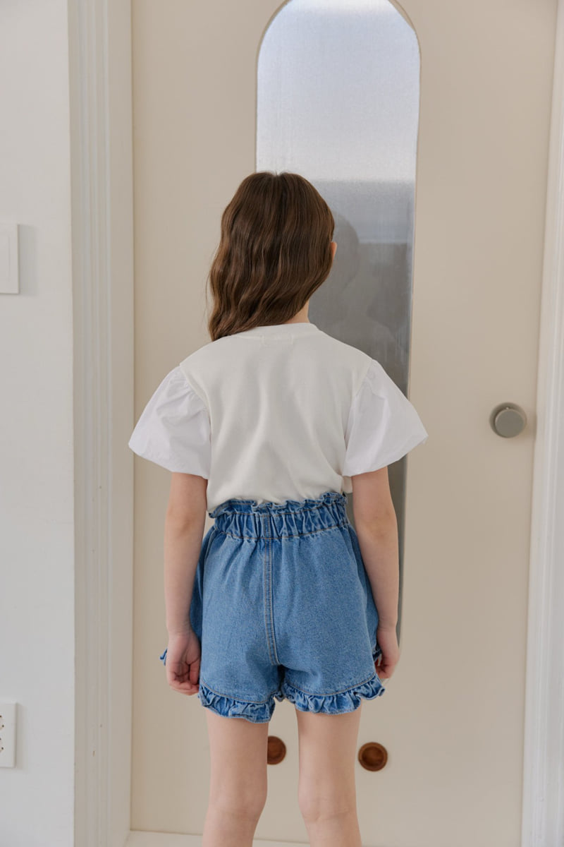 Dore Dore - Korean Children Fashion - #kidsshorts - Balloon Sleeve Tee - 9