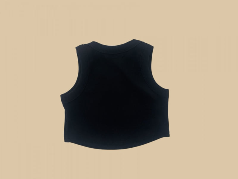 Dore Dore - Korean Children Fashion - #kidsshorts - Embroidered Ribbed Sleeveless - 6