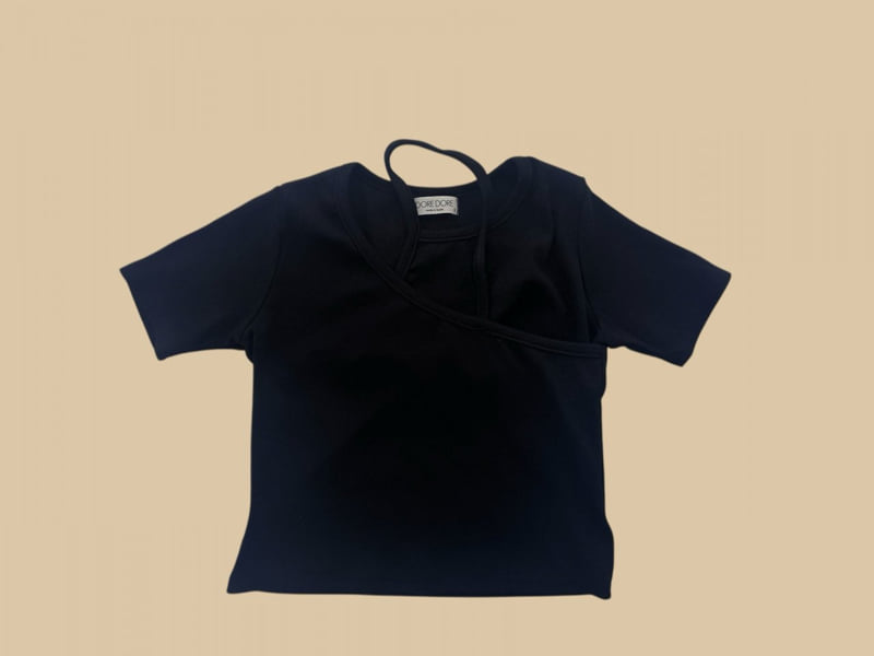 Dore Dore - Korean Children Fashion - #kidsshorts - Unbalanced Halter Neck Tee - 5