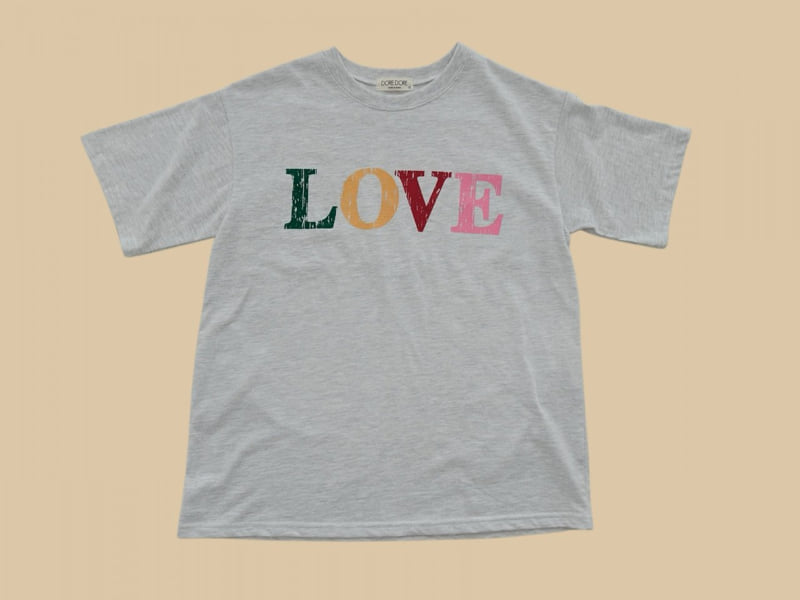 Dore Dore - Korean Children Fashion - #kidsshorts - Love Tee - 5