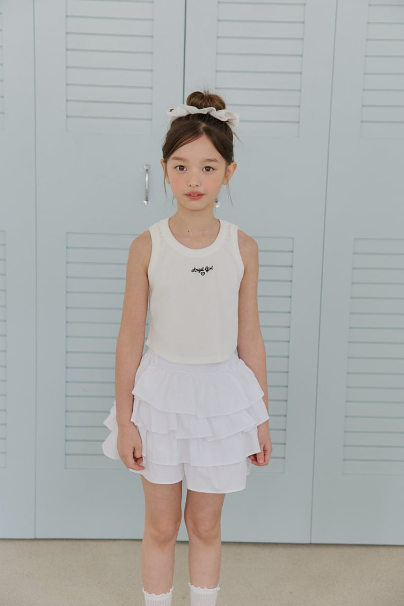 Dore Dore - Korean Children Fashion - #kidsstore - Embroidered Ribbed Sleeveless - 7