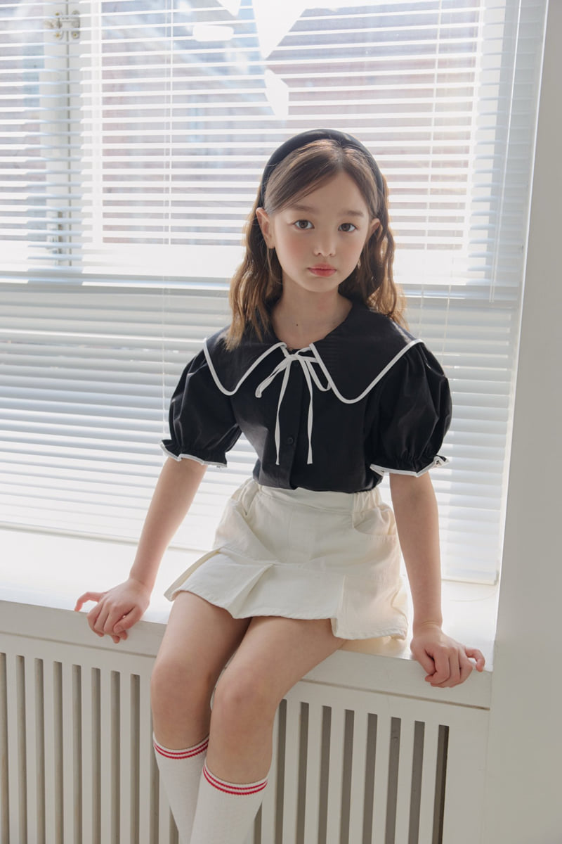 Dore Dore - Korean Children Fashion - #kidsstore - Shirred Skort (Ivory) - 9