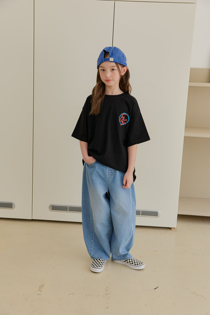 Dore Dore - Korean Children Fashion - #kidsstore - Broad Balloon Denim Pants - 11