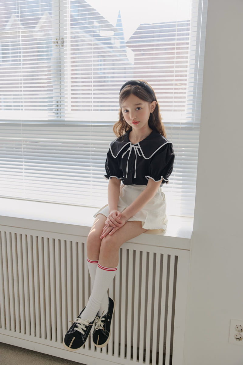 Dore Dore - Korean Children Fashion - #kidzfashiontrend - Shirred Skort (Ivory) - 10