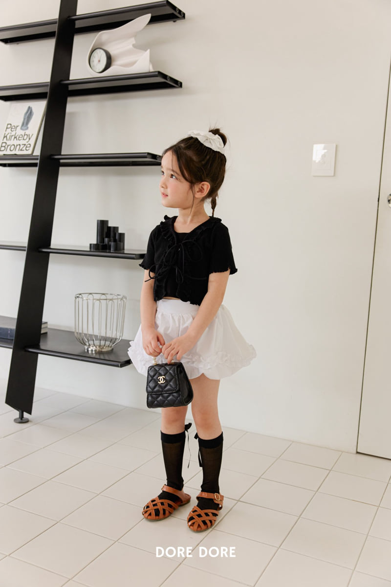 Dore Dore - Korean Children Fashion - #kidzfashiontrend - Frill Ribbed Cardigan - 12