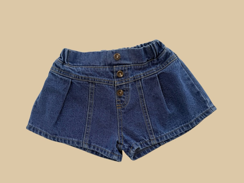Dore Dore - Korean Children Fashion - #kidzfashiontrend - Button Denim Shorts