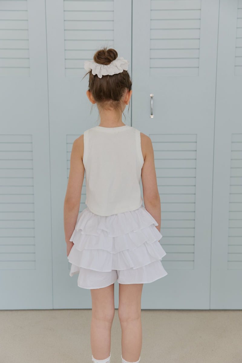 Dore Dore - Korean Children Fashion - #littlefashionista - Embroidered Ribbed Sleeveless - 10