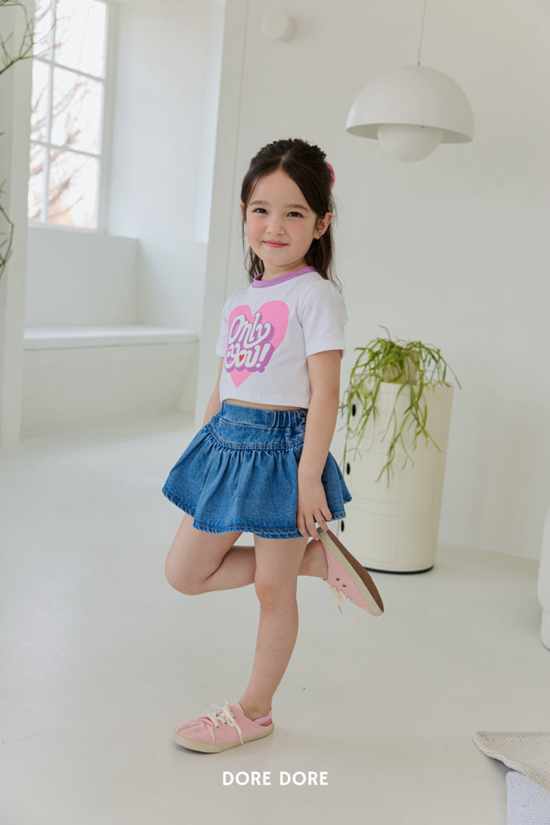 Dore Dore - Korean Children Fashion - #littlefashionista - Only You Crop Tee - 12