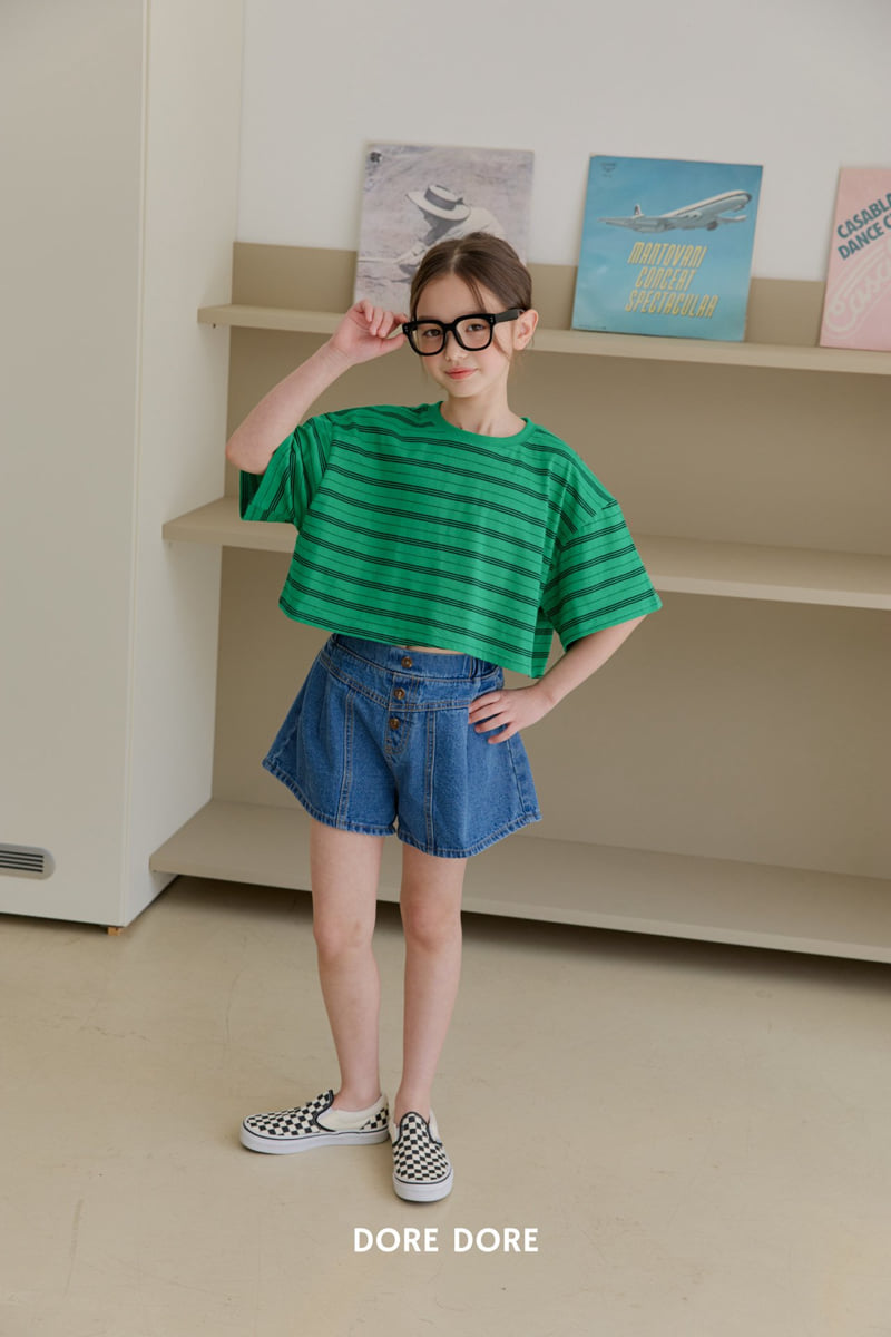 Dore Dore - Korean Children Fashion - #littlefashionista - Vertive Stripe Tee - 8